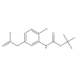 tert-butyl N-[2-chloro-5-(nitromethyl)phenyl]carbamate结构式