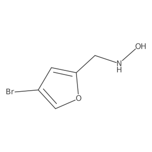 N-[(4-bromofuran-2-yl)methyl]hydroxylamine结构式