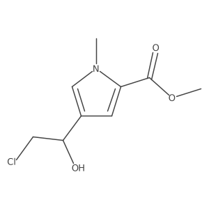 methyl 4-(2-chloro-1-hydroxyethyl)-1-methyl-1H-pyrrole-2-carboxylate Structure