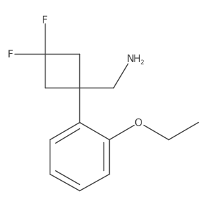 [1-(2-Ethoxyphenyl)-3,3-difluorocyclobutyl]methanamine结构式
