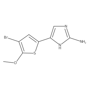 5-(4-bromo-5-methoxythiophen-2-yl)-1H-imidazol-2-amine Structure