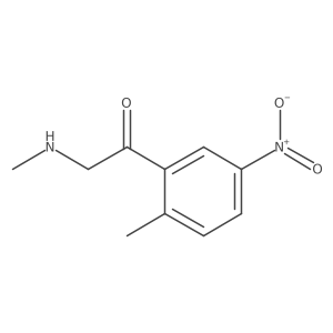 1-(2-Methyl-5-nitrophenyl)-2-(methylamino)ethan-1-one结构式