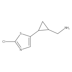 [2-(2-Chloro-1,3-thiazol-5-yl)cyclopropyl]methanamine结构式
