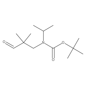tert-butyl N-(2,2-dimethyl-3-oxopropyl)-N-(propan-2-yl)carbamate结构式
