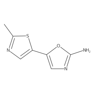 5-(2-Methyl-1,3-thiazol-5-yl)-1,3-oxazol-2-amine Structure