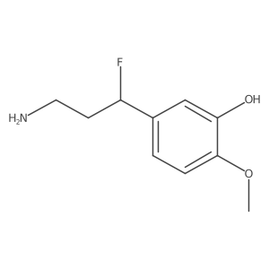 5-(3-Amino-1-fluoropropyl)-2-methoxyphenol结构式