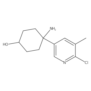 4-Amino-4-(6-chloro-5-methylpyridin-3-yl)cyclohexan-1-ol Structure