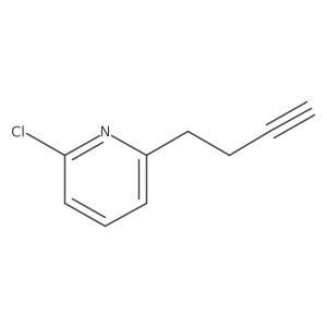2-(But-3-yn-1-yl)-6-chloropyridine结构式