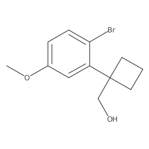 [1-(2-Bromo-5-methoxyphenyl)cyclobutyl]methanol结构式