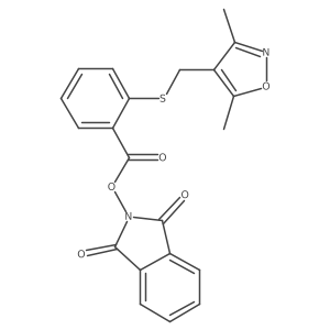 1,3-dioxo-2,3-dihydro-1H-isoindol-2-yl 2-{[(dimethyl-1,2-oxazol-4-yl)methyl]sulfanyl}benzoate Structure