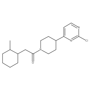 1-[4-(2-Chloropyrimidin-4-yl)piperidin-1-yl]-2-(2-methylcyclohexyl)ethanone结构式