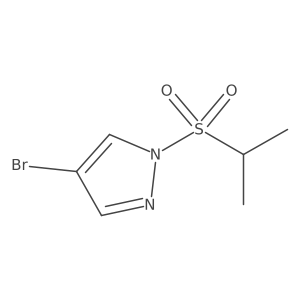 4-Bromo-1-(propane-2-sulfonyl)-1H-pyrazole结构式