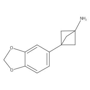 3-(1,3-Benzodioxol-5-yl)bicyclo[1.1.1]pentan-1-amine Structure