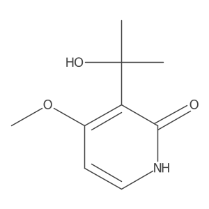 3-(1-Hydroxy-1-methylethyl)-4-methoxy-2(1H)-pyridinone结构式