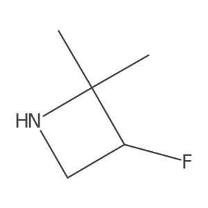 3-Fluoro-2,2-dimethylazetidine结构式