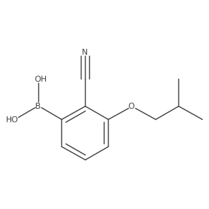 [2-Cyano-3-(2-methylpropoxy)phenyl]boronic acid Structure