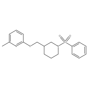 2-{[1-(Benzenesulfonyl)piperidin-3-yl]methoxy}-6-methylpyridine结构式