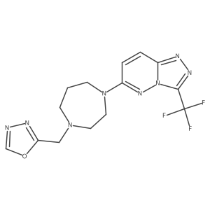1-[(1,3,4-Oxadiazol-2-yl)methyl]-4-[3-(trifluoromethyl)-[1,2,4]triazolo[4,3-b]pyridazin-6-yl]-1,4-diazepane Structure