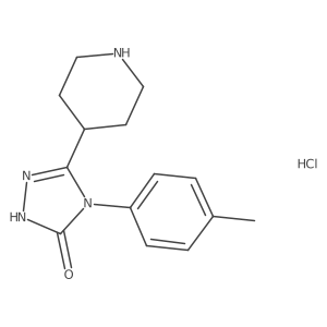 4-(4-Methylphenyl)-3-piperidin-4-yl-1H-1,2,4-triazol-5-one;hydrochloride Structure