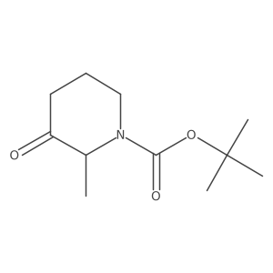 tert-Butyl (R)-2-methyl-3-oxopiperidine-1-carboxylate结构式