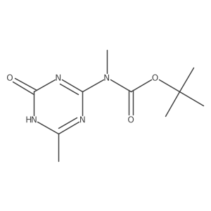 tert-butyl N-(4-hydroxy-6-methyl-1,3,5-triazin-2-yl)-N-methylcarbamate结构式