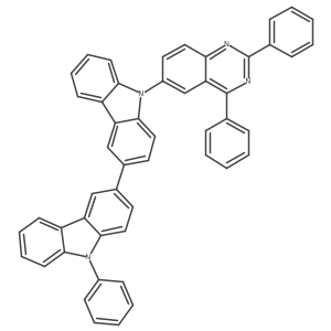 9-(2,4-diphenylquinazolin-6-yl)-9'-phenyl-9H,9'H-3,3'-bicarbazole Structure