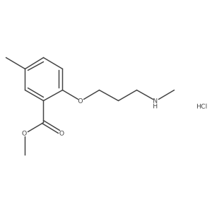 Methyl 5-methyl-2-(3-(methylamino)propoxy)benzoate hydrochloride Structure