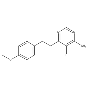5-Fluoro-6-[2-(4-methoxyphenyl)ethyl]pyrimidin-4-amine Structure