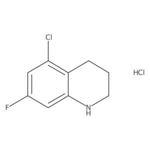 5-Chloro-7-fluoro-1,2,3,4-tetrahydroquinoline;hydrochloride Structure