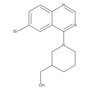 [1-(6-Bromoquinazolin-4-yl)piperidin-3-yl]methanol结构式