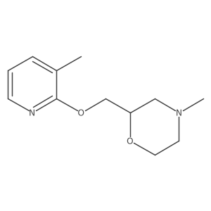 4-Methyl-2-{[(3-methylpyridin-2-yl)oxy]methyl}morpholine结构式