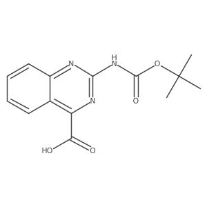 2-{[(Tert-butoxy)carbonyl]amino}quinazoline-4-carboxylic acid Structure
