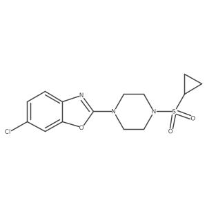 6-Chloro-2-[4-(cyclopropanesulfonyl)piperazin-1-yl]-1,3-benzoxazole Structure
