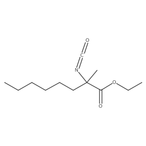 Ethyl 2-isocyanato-2-methyloctanoate结构式