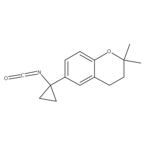 6-(1-isocyanatocyclopropyl)-2,2-dimethyl-3,4-dihydro-2H-1-benzopyran结构式