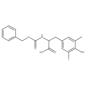 (2R)-2-{[(benzyloxy)carbonyl]amino}-3-(4-hydroxy-3,5-diiodophenyl)propanoic acid Structure