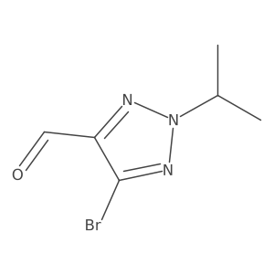 5-bromo-2-(propan-2-yl)-2H-1,2,3-triazole-4-carbaldehyde结构式