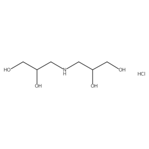 3-[(2,3-Dihydroxypropyl)amino]propane-1,2-diol hydrochloride Structure