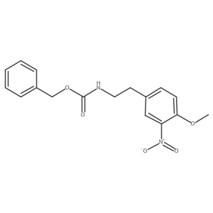 benzyl N-[2-(4-methoxy-3-nitrophenyl)ethyl]carbamate结构式