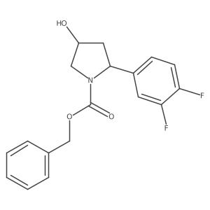 Benzyl 2-(3,4-difluorophenyl)-4-hydroxypyrrolidine-1-carboxylate Structure