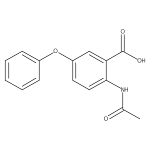 2-Acetamido-5-phenoxybenzoic acid Structure