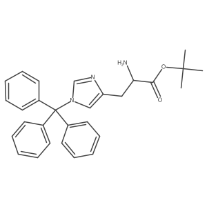 tert-butyl (2R)-2-amino-3-[1-(triphenylmethyl)-1H-imidazol-4-yl]propanoate Structure