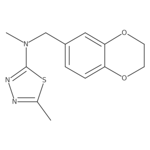 N-[(2,3-dihydro-1,4-benzodioxin-6-yl)methyl]-N,5-dimethyl-1,3,4-thiadiazol-2-amine Structure