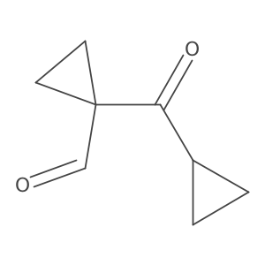 1-Cyclopropanecarbonylcyclopropane-1-carbaldehyde结构式