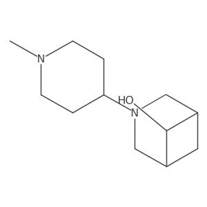 Rel-(1R,5S,6r)-3-(1-methylpiperidin-4-yl)-3-azabicyclo[3.1.1]heptan-6-ol结构式