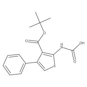 {3-[(Tert-butoxy)carbonyl]-4-phenylthiophen-2-yl}carbamic acid Structure