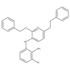 N1-(2,6-bis(benzyloxy)pyridin-3-yl)-3-bromobenzene-1,2-diamine Structure
