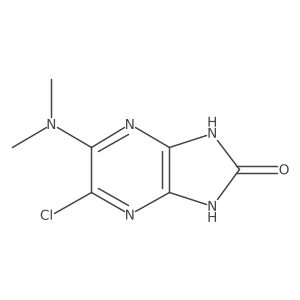 5-Chloro-6-(dimethylamino)-1,3-dihydroimidazo[4,5-b]pyrazin-2-one结构式