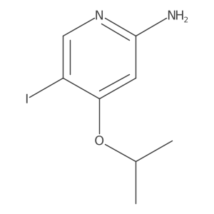 5-Iodo-4-isopropoxypyridin-2-amine结构式