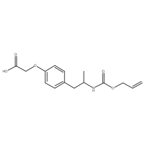 2-[4-(2-{[(Prop-2-en-1-yloxy)carbonyl]amino}propyl)phenoxy]acetic acid Structure